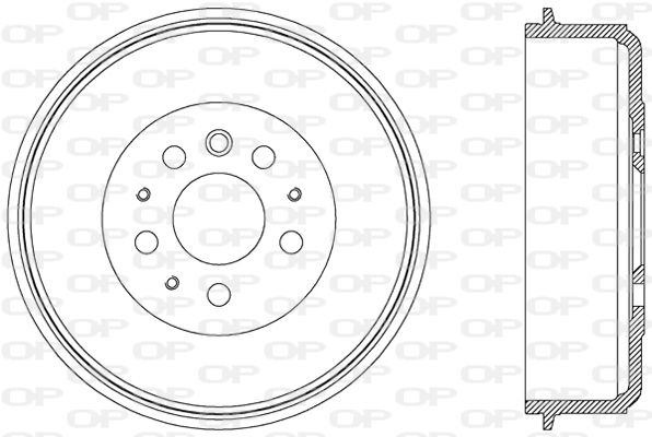 OPEN PARTS Тормозной барабан BAD9013.10